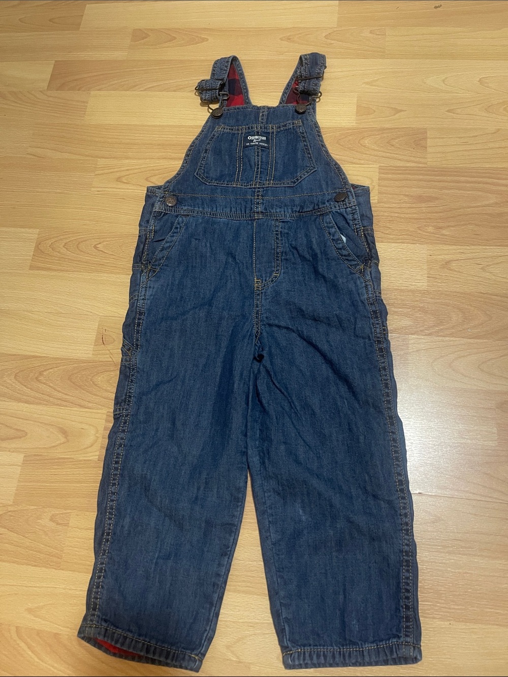 OshKosh B'gosh Dark Blue Denim Kids Overalls
